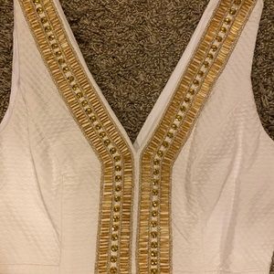 White and gold Lily Pulitzer dress
